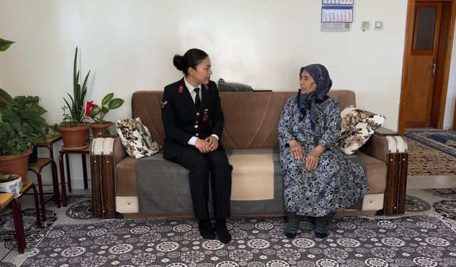 Jandarmadan şehit annelerine ziyaret