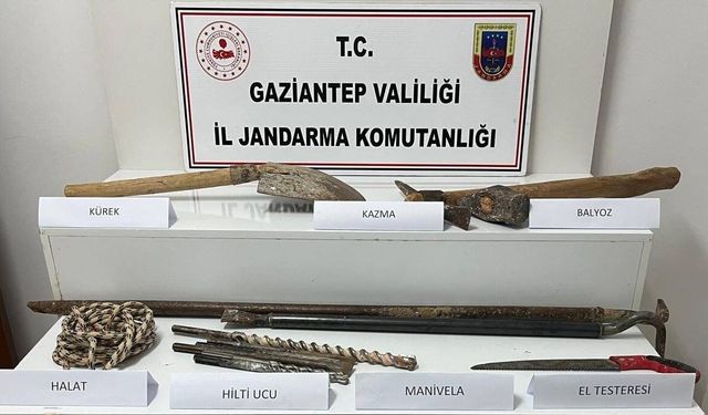 Kaçak kazıya suçüstü