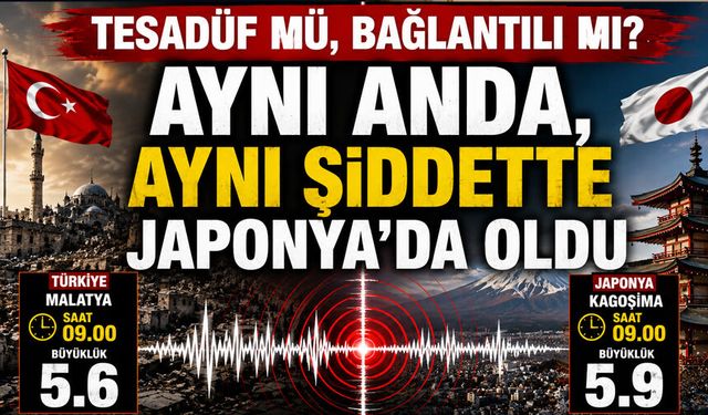 Tesadüf mü, bağlantılı mı? Aynı saatte iki büyük deprem