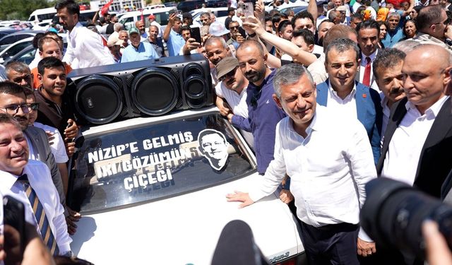 Özgür Özel'e Nizip'te sürpriz