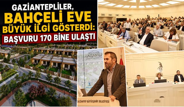Gaziantepliler, bahçeli eve büyük ilgi gösterdi