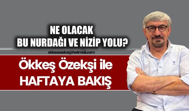 NE OLACAK BU NURDAĞI VE NİZİP YOLU?