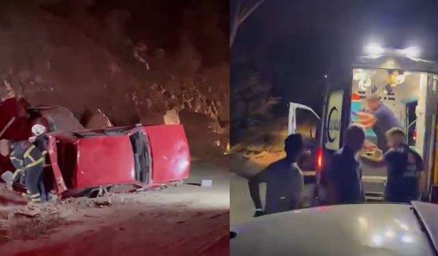 Yol vermek isterken uçuruma yuvarlandı