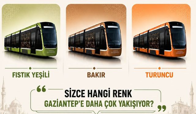 Tramvayların renkleri oylamada