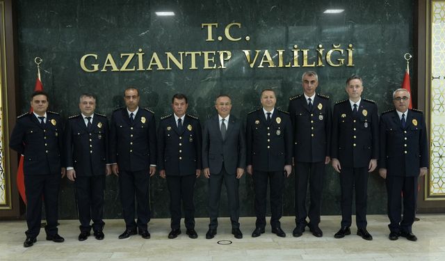 Gaziantep Emniyeti’nde 6 isme yeni rütbe