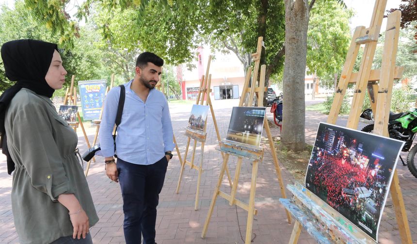 15 Temmuz temalı resim sergisi açıldı