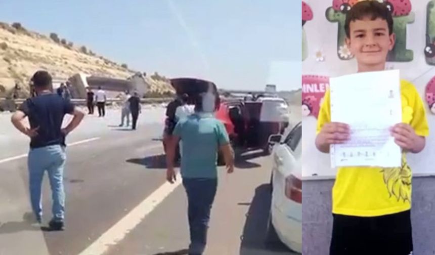 Sürücünün 7 yaşındaki oğlu hayatını kaybetti