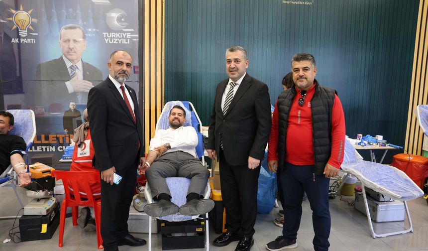 Ak Parti’den kan bağışı kampanyası