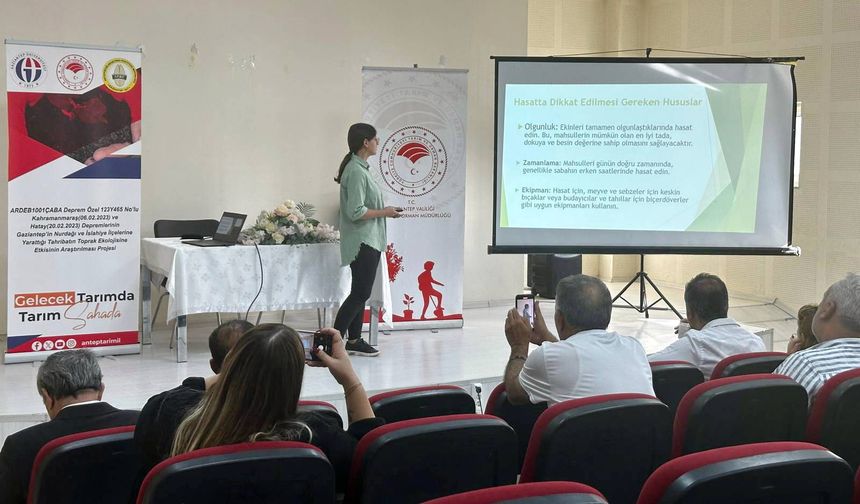 Çiftçilere eğitim semineri