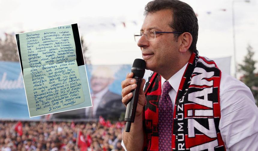 İmamoğlu Gazianteplilere selam gönderdi