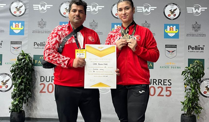 Büşra’dan Avrupa rekoru