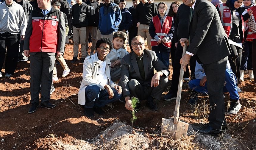 Gazze için fidan dikildi