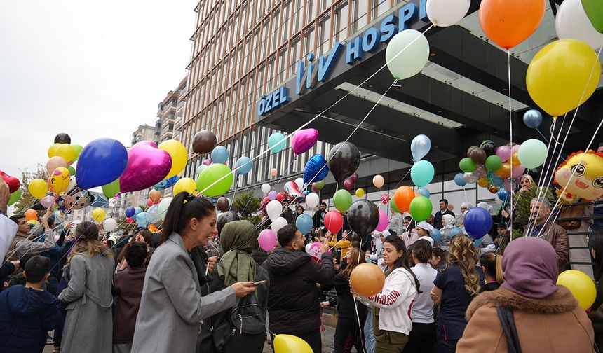 Balonlar Melih için uçuruldu