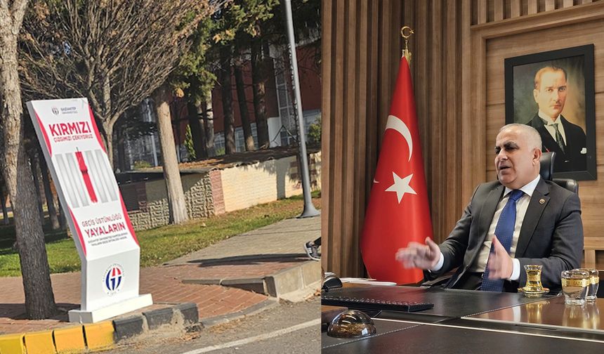 Üniversite’de yayalar artık güvenli