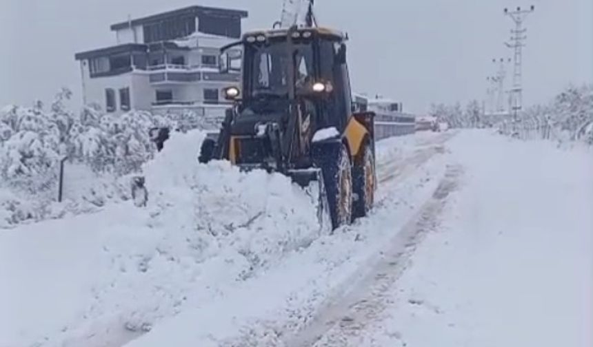 İlçe ve köy yolları için yoğun mesai