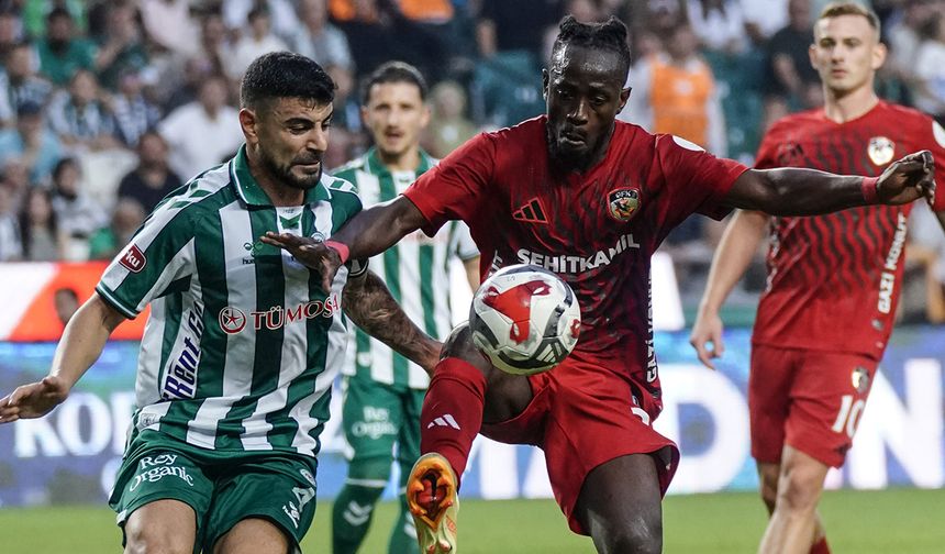 Konya ile galibiyetler eşit