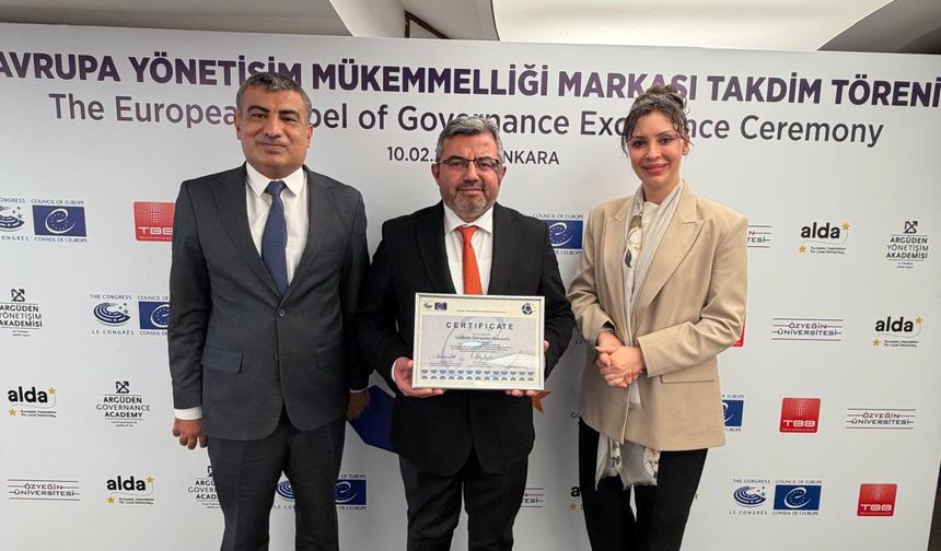 Büyükşehir’e önemli ödül