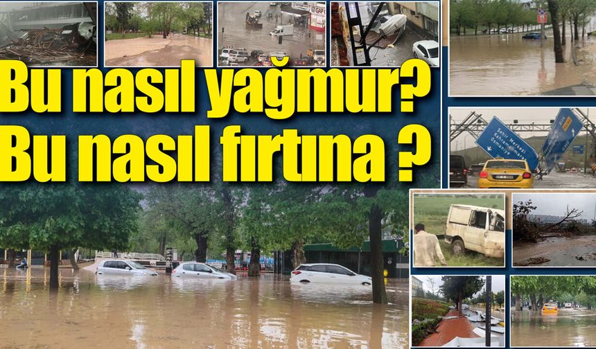 Gaziantep yağışın neden olduğu böyle afet görmedi