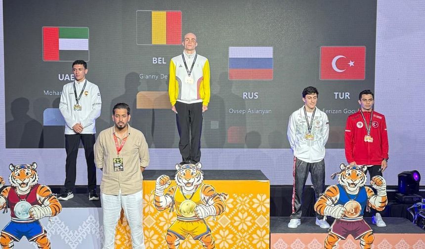 Gaziantepli sporcu dünya 3.’sü oldu