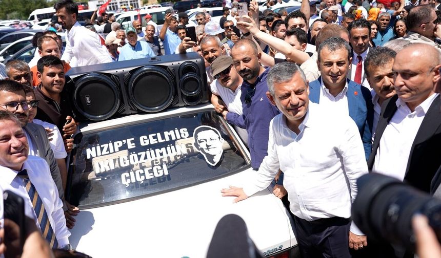 Özgür Özel'e Nizip'te sürpriz
