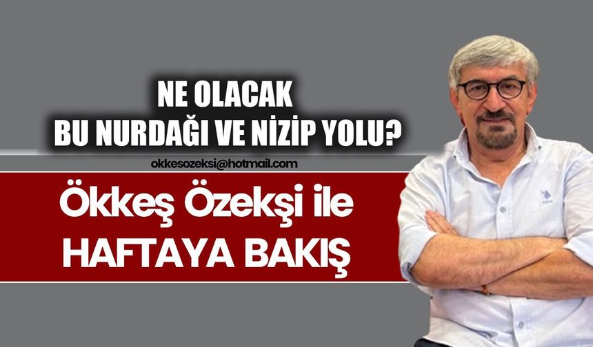 NE OLACAK BU NURDAĞI VE NİZİP YOLU?