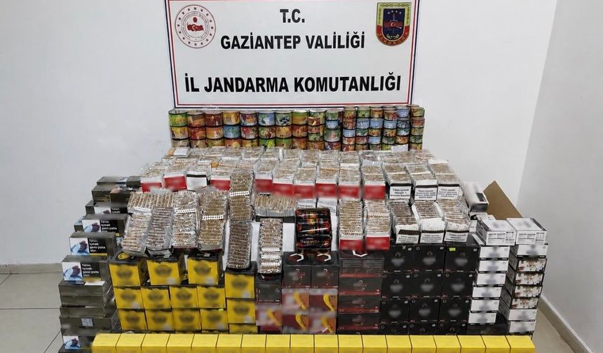 Gaziantep’te kaçakçılara 1,4 milyonluk darbe
