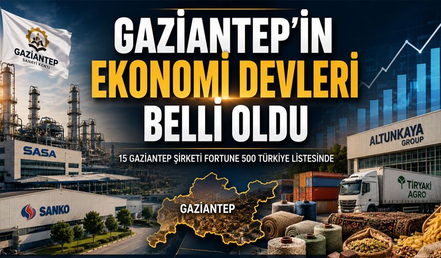 Gaziantep'in ekonomi devleri belli oldu