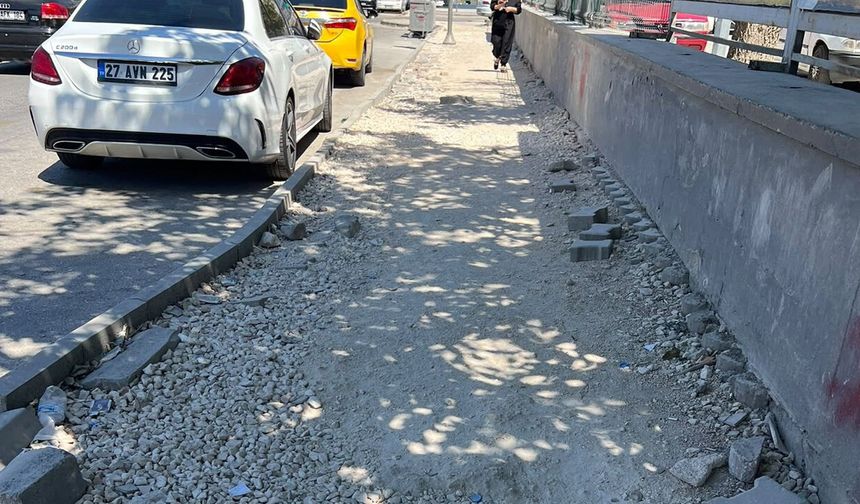 Gaziantep’te bu kaldırımlar unutuldu mu?
