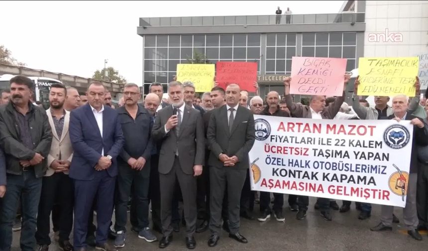 Özel halk otobüsçülerinden son uyarı