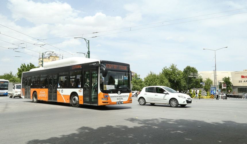 Gaziantep'te bugün toplu taşımada ücret yok