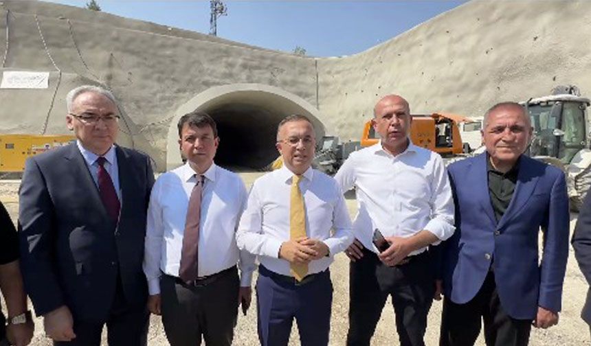Vali Dülük Tüneli’nde açıklama yaptı