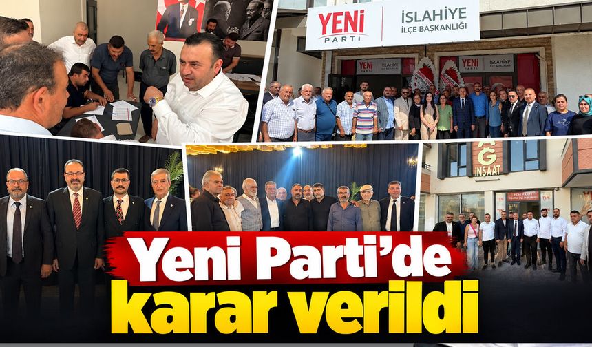 Yeni Parti’de karar verildi