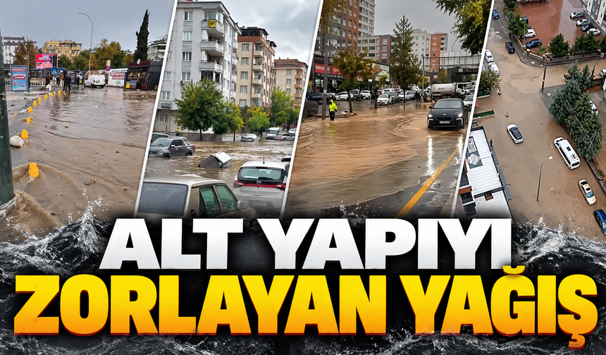 Alt yapıyı zorlayan yağış