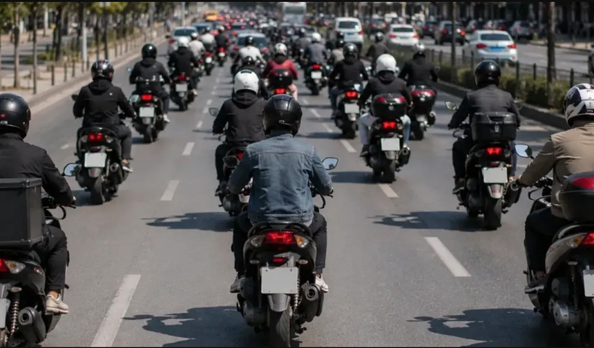 Gaziantep’in yolları motosikletlerle doldu