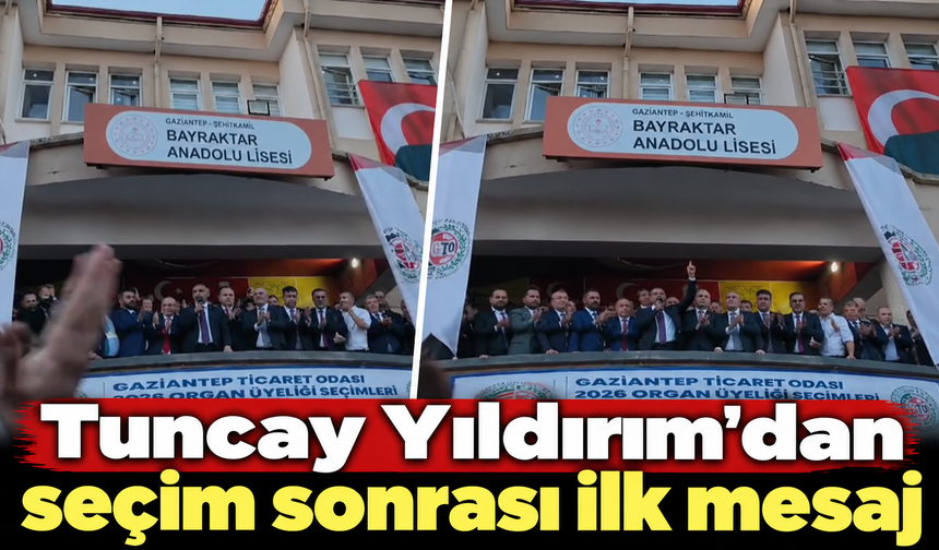 Tuncay Yıldırım’dan dikkat çeken balkon konuşması