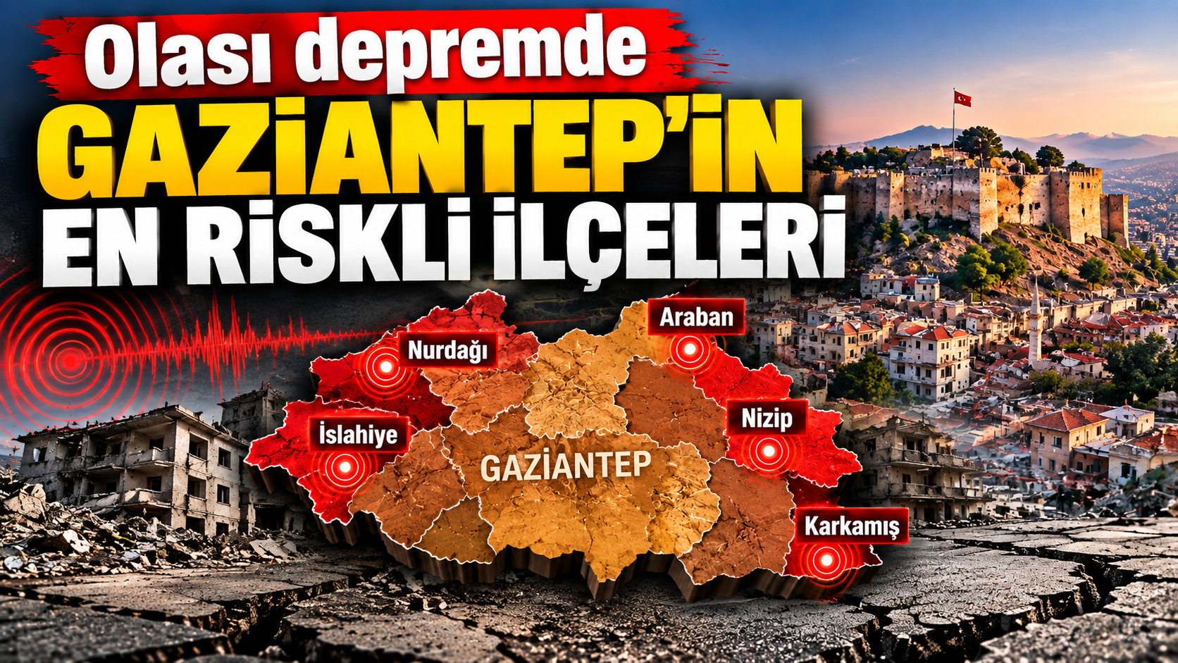 Olası depremde Gaziantep'in en riskli ilçeleri