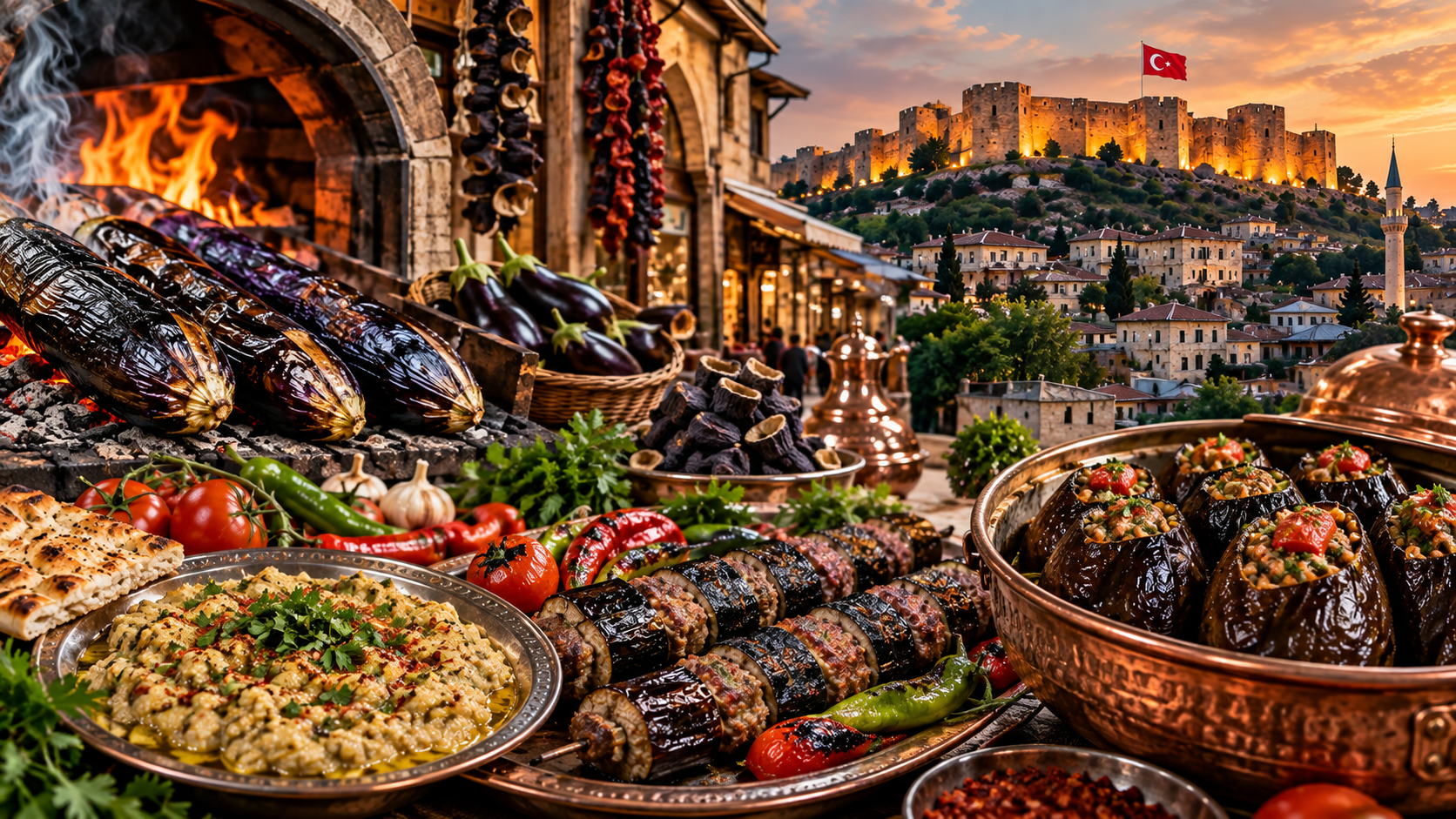 Gaziantep sofrasında patlıcan saltanatı