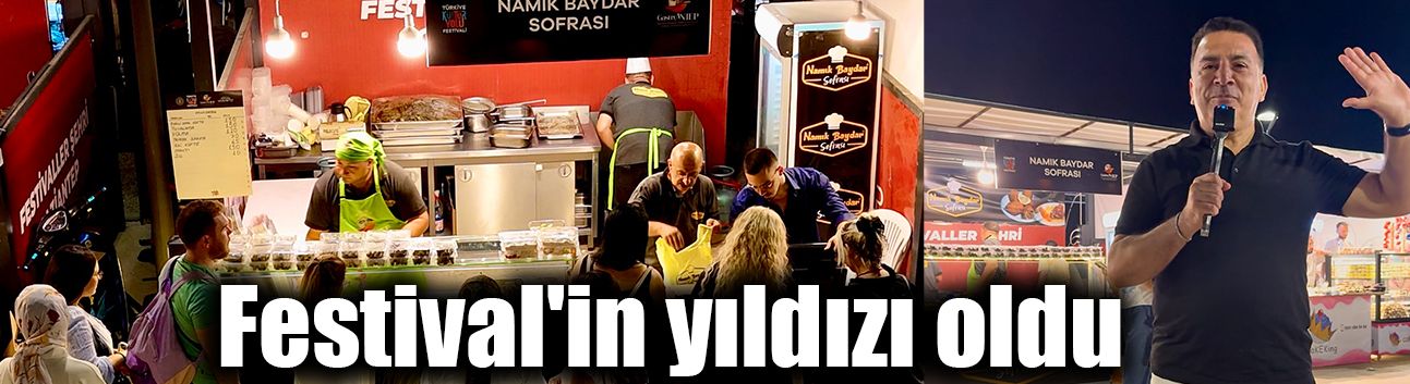 Festival'in yıldızı oldu