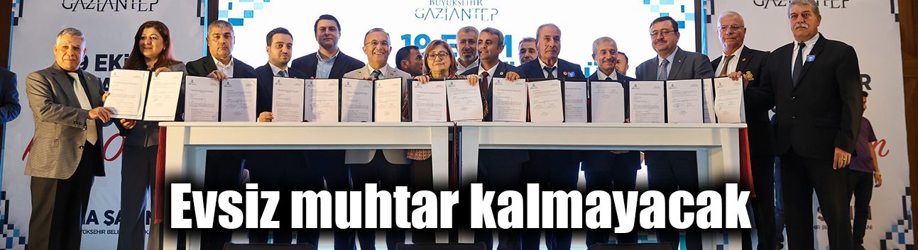 Evsiz muhtar kalmayacak