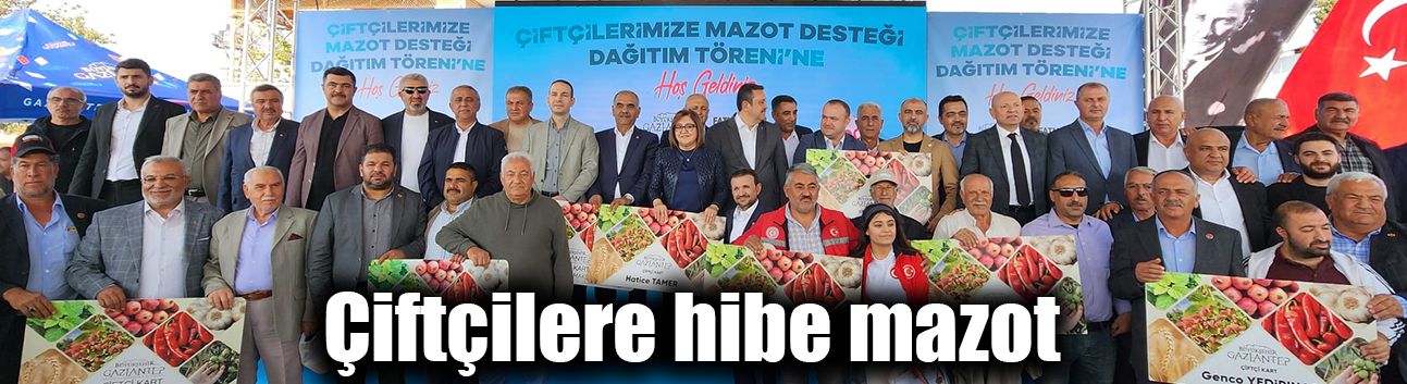 Çiftçilere hibe mazot